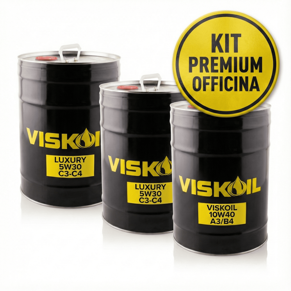 Combo Taller Viskoil: 60L Aceite de Motor (2x20L 5W30 + 1x20L 10W40)